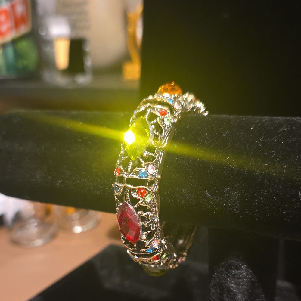Elegant Multicolor Gemstone Bracelet